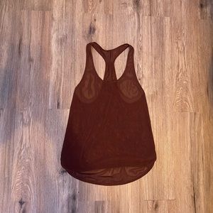 Sheer Brown Lululemon Tank Sz:6